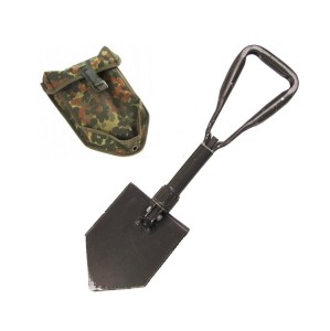 Wojskowa saperka BW oryginał z pokrowcem solidna składana 3 częściowa