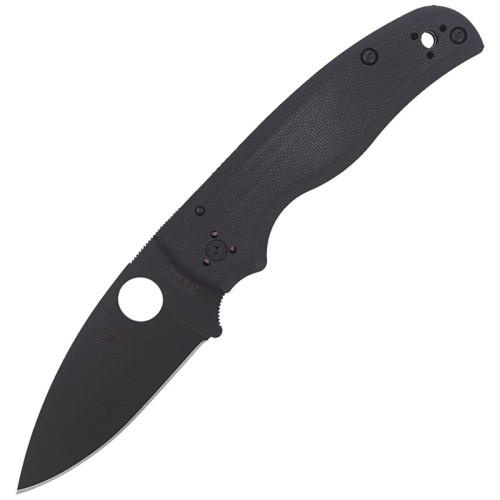 Noz-Spyderco-Shaman-G-10-Black-Black-Blade-Plain-C229GPBK.jpg