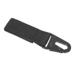 Mil-Tec - Trok z metalowym karabinkiem - 70mm - Czarny - 15916002