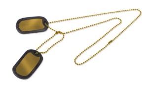 Nieśmiertelnik Dog-Tag - Złoty