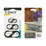 Nite Ize - Karabinek S-Biner SlideLock Set #2, #3, #4 - Czarny - LSBC-01-R6