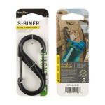 Nite Ize - Karabinek S-Biner #4 Plastic Black Gate - Czarny - SBP4-03-01BG