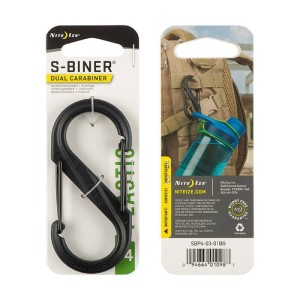 Nite Ize - Karabinek S-Biner #4 Plastic Black Gate - Czarny - SBP4-03-01BG