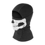 101 Inc. - Kominiarka jednootworowa bawełniana Balaclava Skull - Czarna - 214278