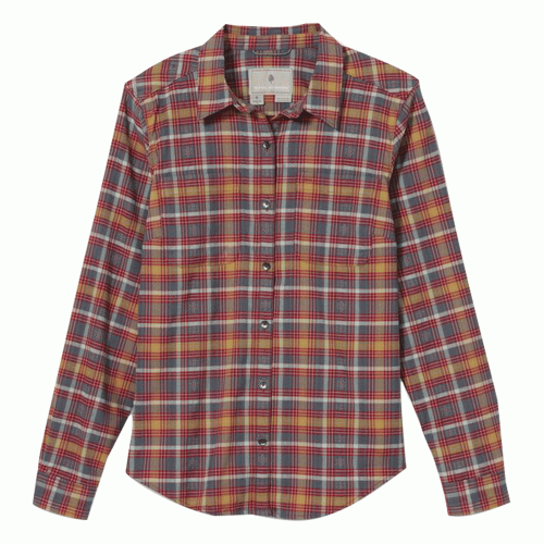 26997Koszula damska Royal Robinns' Thermotech Flannel pomarańczowa-1