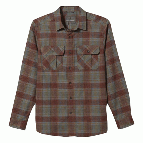 27008Koszula męska Royal Robbins' Lost Cost Flannel Plaid czerwona-1