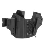 DOUBLETAP GEAR - Kabura wewnętrzna Kydex Appendix Elastic IWB z ładownicą do HK P30, SFP - Czarna