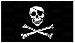FOSTEX - Flaga - 90x150cm - Pirate Flag