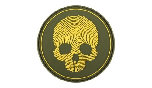 101 Inc. - Naszywka-3D - Fingerprint-Skull - Zolty - 444130-7209-1.jpg