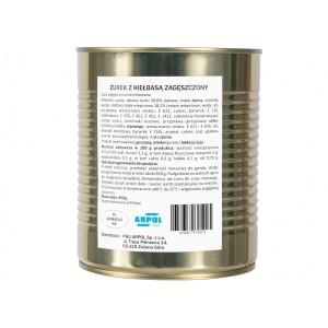 Zupa Arpol żurek z kiełbasą zagęszczony 850 g