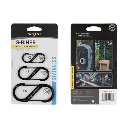 Nite Ize - Karabinki-S-Biner Set-2-3-4 - Czarny - SB234-03-01-1.jpg