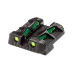 HIVIZ - Szczerbinka światłowodowa do Glock - 9 mm, .40 S&W i .357 Sig