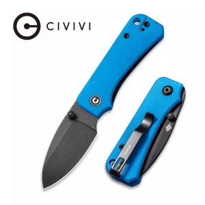 Nóż CIVIVI Baby Banter Blue G10, Black Stonewashed by Ben Petersen (C19068S-3)