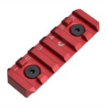 Strike Industries - Szyna LINK KeyMod / M-LOK - 6 Slots - Czerwony - SI-LINK-RS-6-RED
