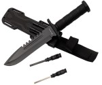 NÓZ TAKTYCZNY HASTAA bushcraftowy 15-HS-251 + krzesiwo i ostrzałka