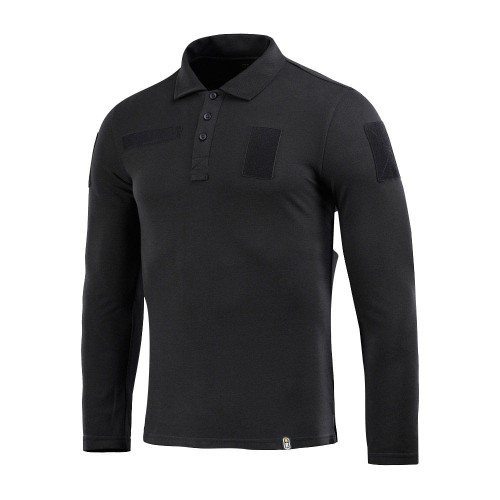 32473Koszula Taktyczna M-Tac Polo z długim rękawem 65/35 czarna-1