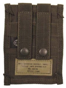 Ładownica MFH Pistolet 9mm/40 2 Rzędo Podwó Nylon Mollezamkn velcro oliv 80g