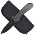 NOZ-CIVIVI-ELEMENTUM-FLIPPER-GREEN-MICARTA-BLACK STONEWASHED-C907Z-5.jpg