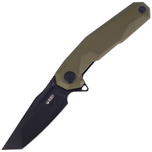 Nóż Kubey Carve OD Green G10, Black Coated Blade (KB237B)