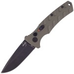 Nóż automatyczny Böker Plus BHQ Mini Strike Drop Point OD Green (01BO437)