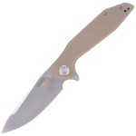 Nóż Kubey Knife Nova Tan G10, Satin D2 (KU117F)