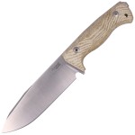 Nóż LionSteel T6 Natural Micarta, Satin K490 (T6 CVN)