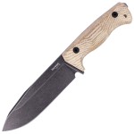 Nóż LionSteel T6B Natural Micarta, Old Black K490 (T6B CVN)