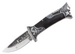 Nóż Myśliwski N-064A Składany Zdobiony