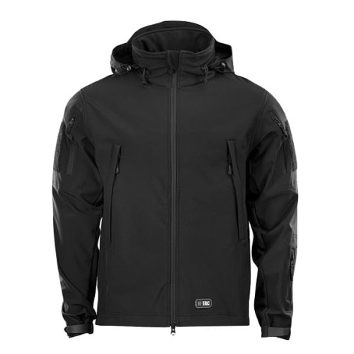 Kurtka męska  M-Tac Soft Shell czarna-1 34749