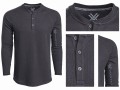 Bluza męska Vortex Gray Thermal Henley-2 34830