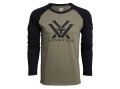 Koszulka męska Vortex Reglan Core Logo długi rękaw oliwkowo-czarna-1 34856