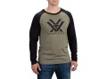 Koszulka męska Vortex Reglan Core Logo długi rękaw oliwkowo-czarna-2 34856