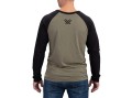 Koszulka męska Vortex Reglan Core Logo długi rękaw oliwkowo-czarna-3 34856