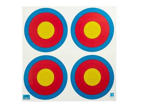 Tarcza papierowa 4x30 cm JVD FITA WA 64x64 cm 6 pierścieni-1 34953