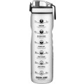 Butelka bidon na wodę ION8 1000 ml Ice Motivator bezbarwna z pomiarką czasową-2 35039