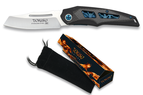 Nóż TOKISU Black G10 / Carbon Fiber, Satin CNC (18714)-1 35253