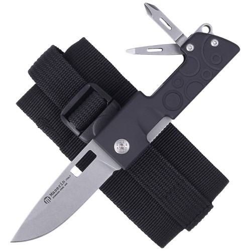 Nóż Maserin D-Dut with Multi-Tool Black Aluminium, Stonewashed (214/N)-2 35275