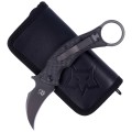Nóż FOX Karambit Black Bird by Bastinelli Carbon Fiber/Bronze Ti, PVD Elmax (FX-591 TiCBR)-4 35288