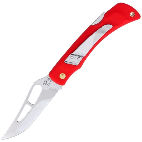 Nóż Mikov Crocodile Clip Point Folder Klips (243-NH-1/A CLIP/RED)-1 35382