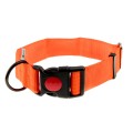 Obroża z taśmy 4wild.eu 40 mm 39-61 cm neonowa pomarańcza-1 35743