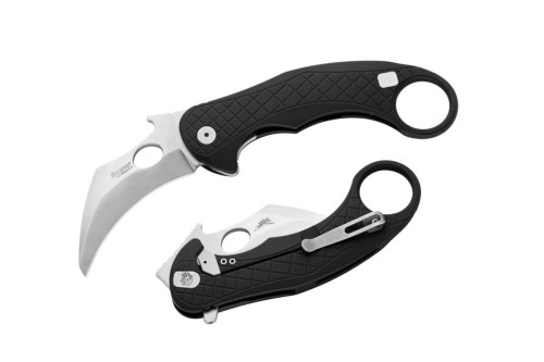 Nóż LionSteel L.E.One Karambit Black Aluminium, Stone Washed MagnaCut by Emerson Design (LE1 A BS)-1 36518