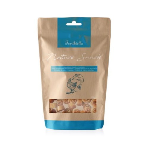 Smaczki dla psa Ferribiella naturalne, z kurczaka i dorsza 80 g-1 36638