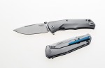 Nóż EDC LionSteel T.R.E. Grey Titanium Stone Washed
