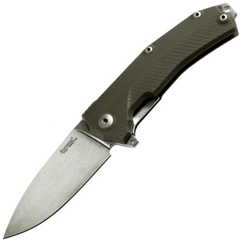 Noz-edc-skladany-LionSteel-KUR-G10-Green-Stone-Washed-Blade.jpg