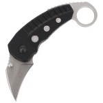 Nóż Składany Karambit Herbertz Solingen Black Aluminium Satin 