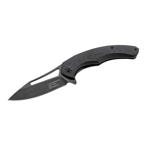 Nóż EDC Składany Herbertz Solingen Black G10 Black 440C 