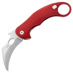 Nóż Karambitowy LionSteel L.E. One Red Aluminium Stone Washed MagnaCut by Emerson Design