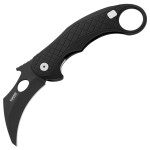 Nóż Karambitowy LionSteel L.E. One Black Aluminium Chemical Black MagnaCut by Emerson Design