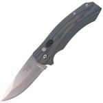 Nóż EDC Automatyczny Herbertz Solingen Blue / Green G10 Satin