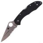 Nóż EDC Składany Spyderco Delica 4 Lightweight Thin Blue Line (C11FPSBKBL)